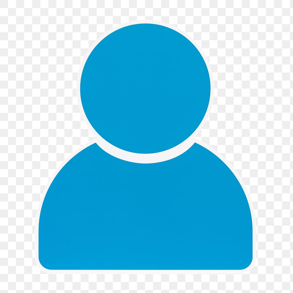 user profile icon blue