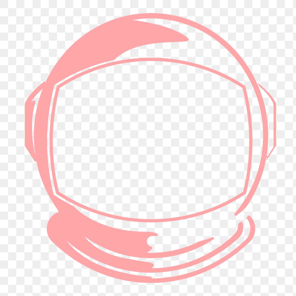 Astronaut helmet png sticker, transparent background