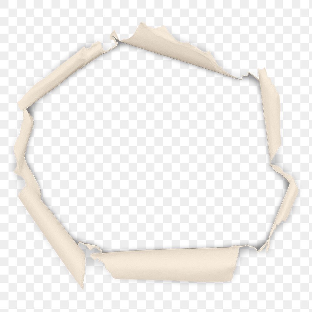 Paper hole png frame sticker, transparent design 