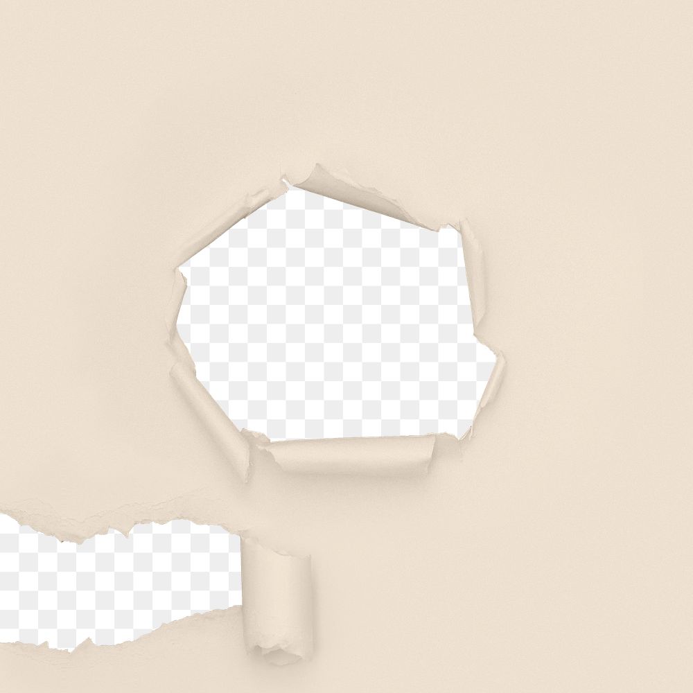 Paper hole png overlay, transparent design