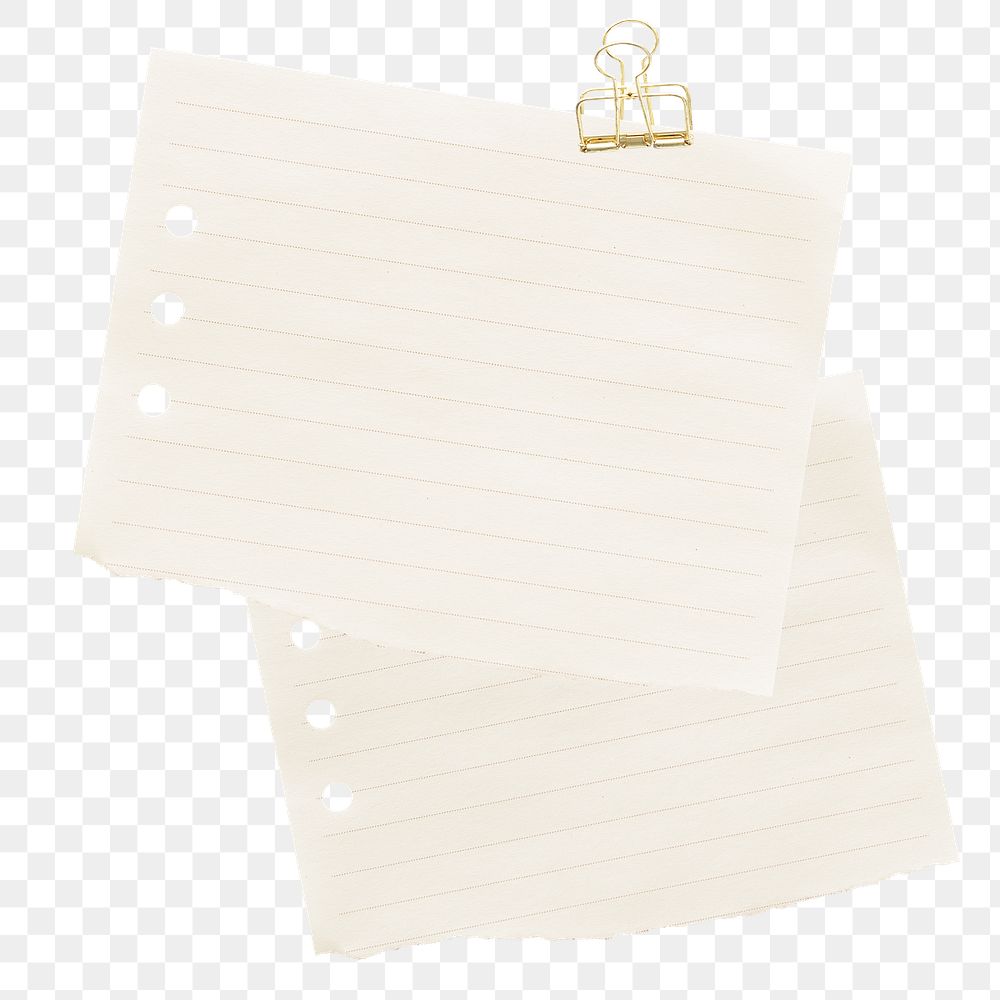 Note png sticker, beige design transparent background