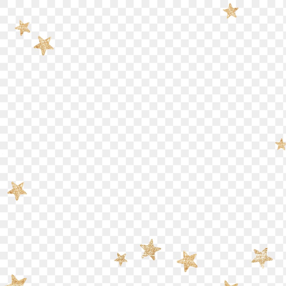 Star frame png frame, transparent background