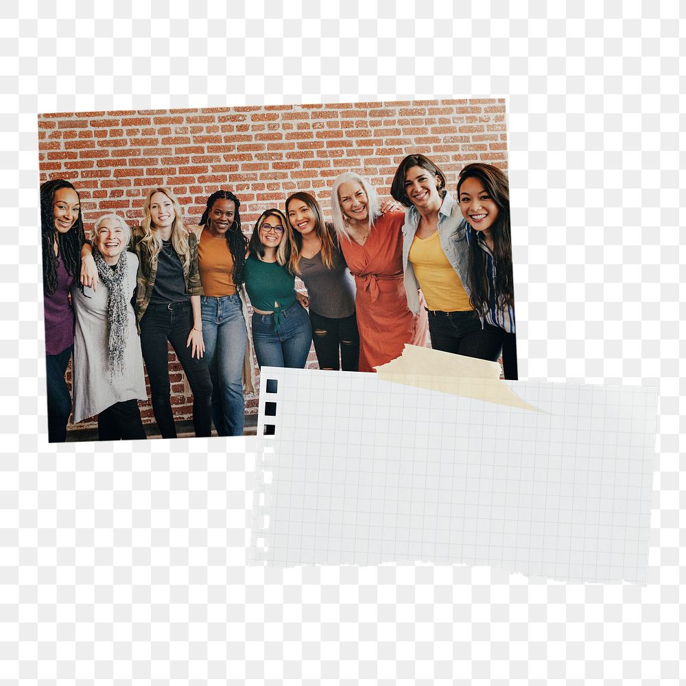Diverse businesswomen png, women empowerment concept paper collage, transparent background