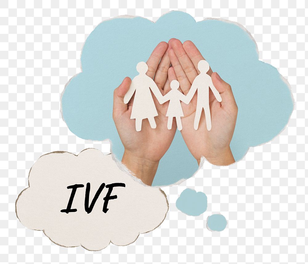 PNG IVF speech bubble, science fertilization method , transparent background