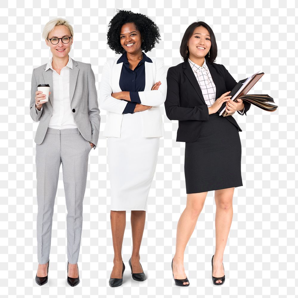 Business colleagues png sticker, transparent background