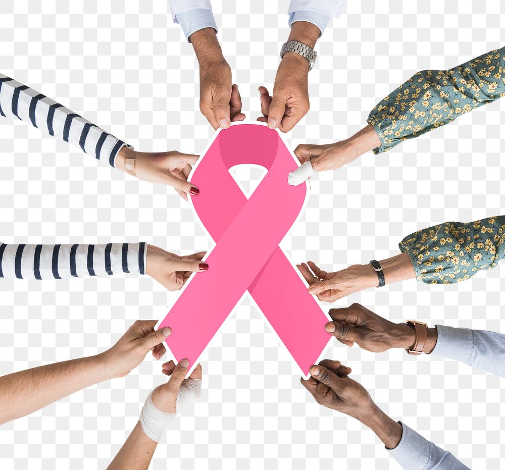 Breast cancer awareness png sticker, transparent background