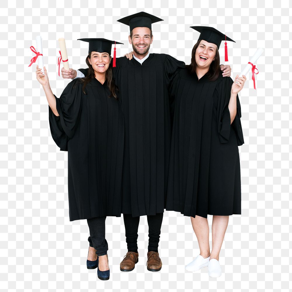 Graduate png sticker, education image on transparent background