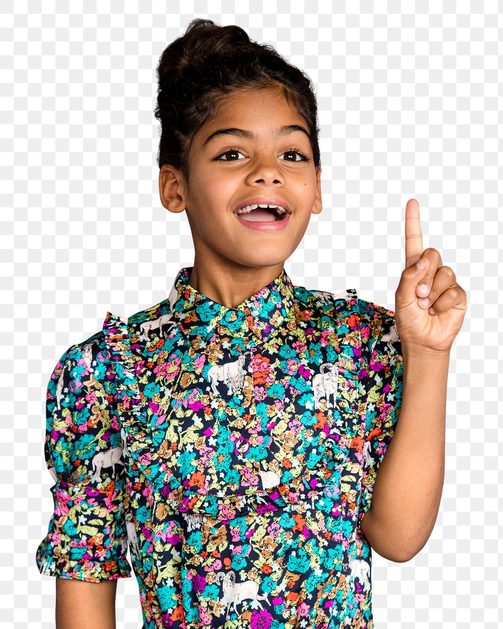 Kid with answer png sticker, transparent background