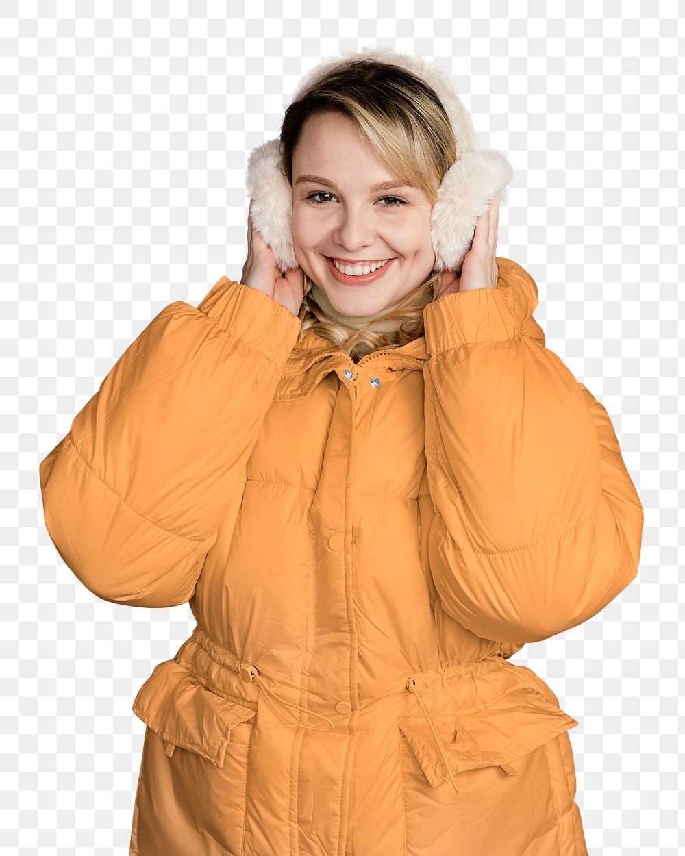 Funky winter outfit png sticker, transparent background