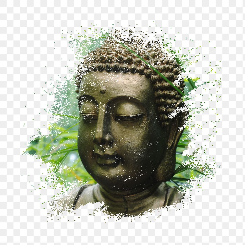 PNG Buddha statue , collage element, transparent background