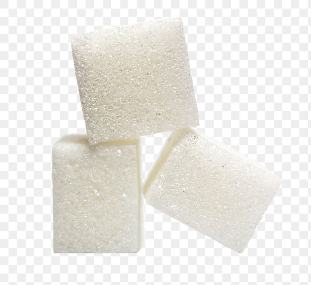 Sugar cubes png sticker, food ingredient image on transparent background