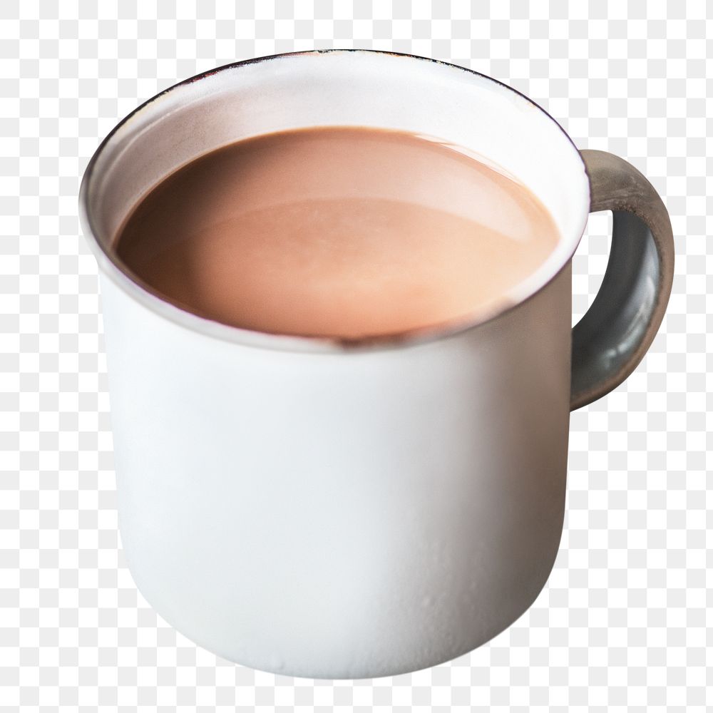 Hot chocolate png sticker, comfort food image on transparent background