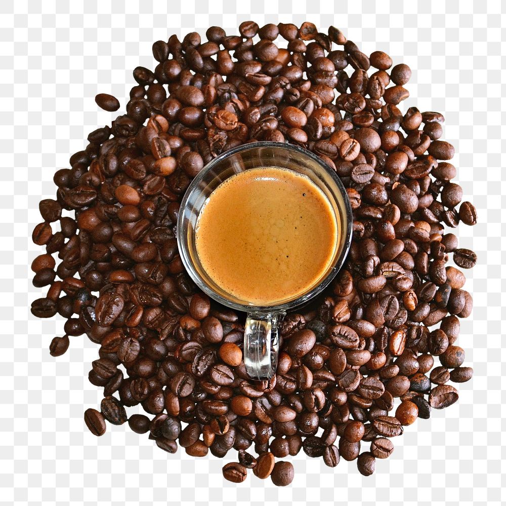 Hot coffee png sticker, morning beverage image on transparent background