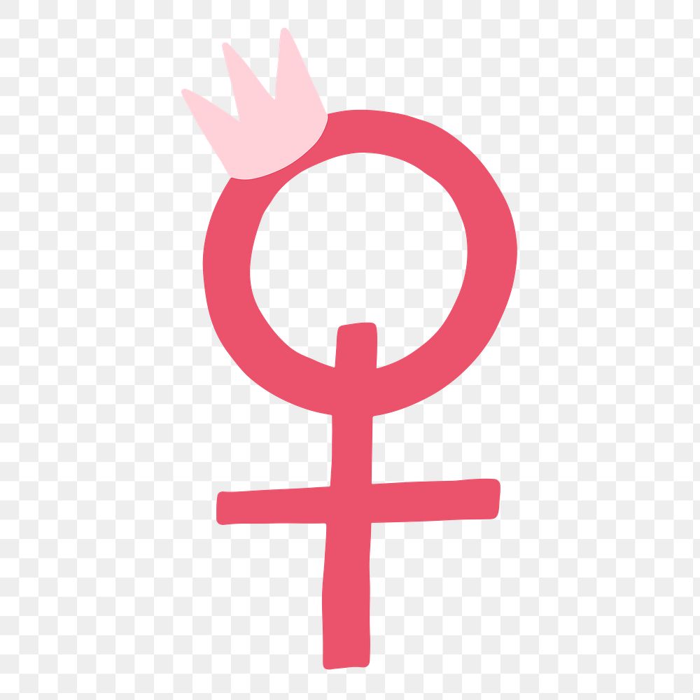 Woman empowerment png sticker, girl power illustration, transparent background