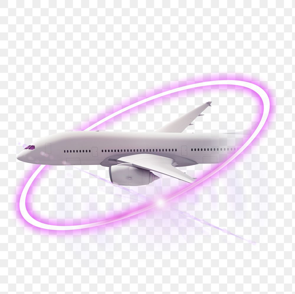 Airplane png, aerospace engineering technology digital sticker in transparent background