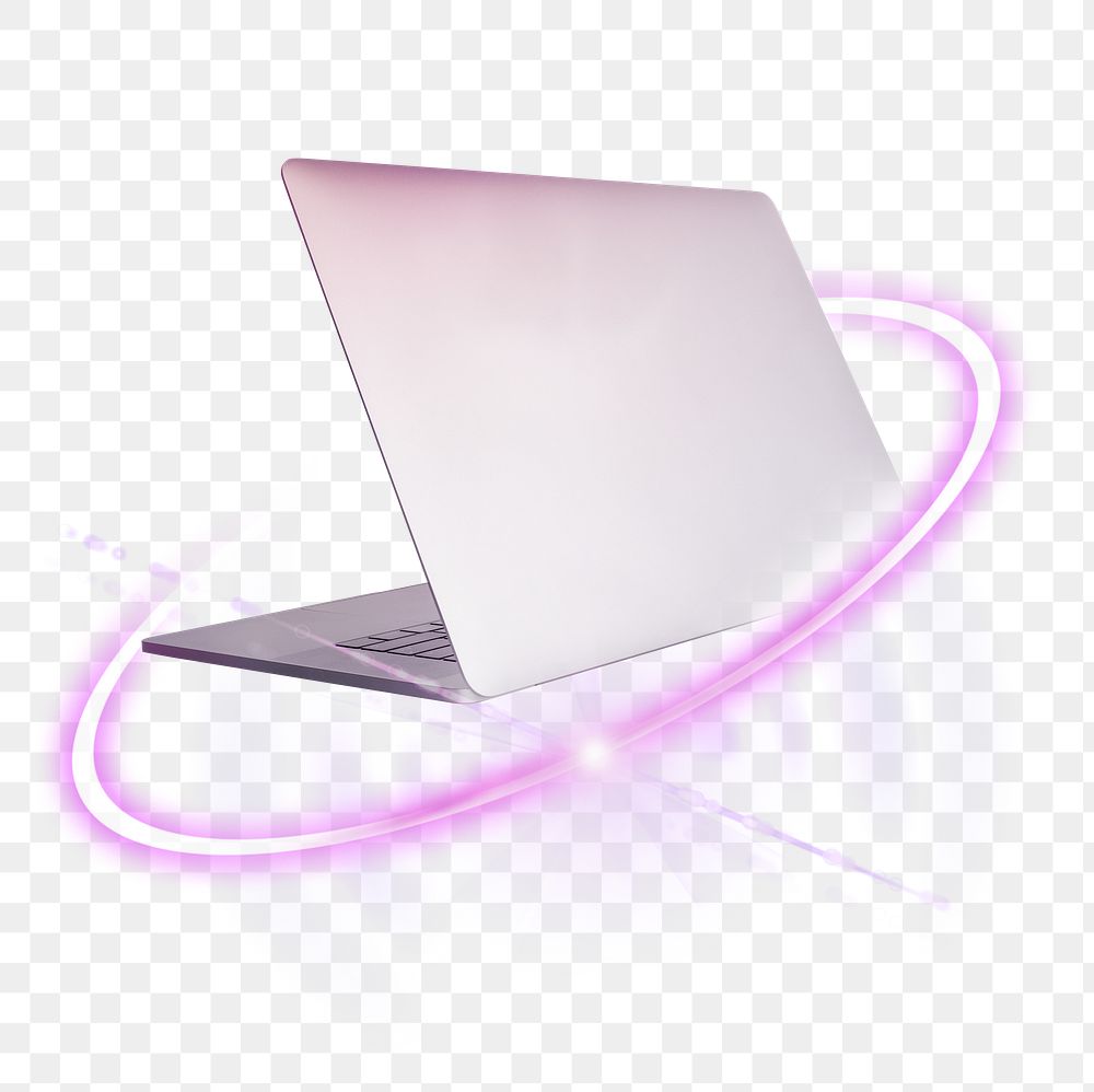 PNG laptop computer, internet technology digital sticker in transparent background