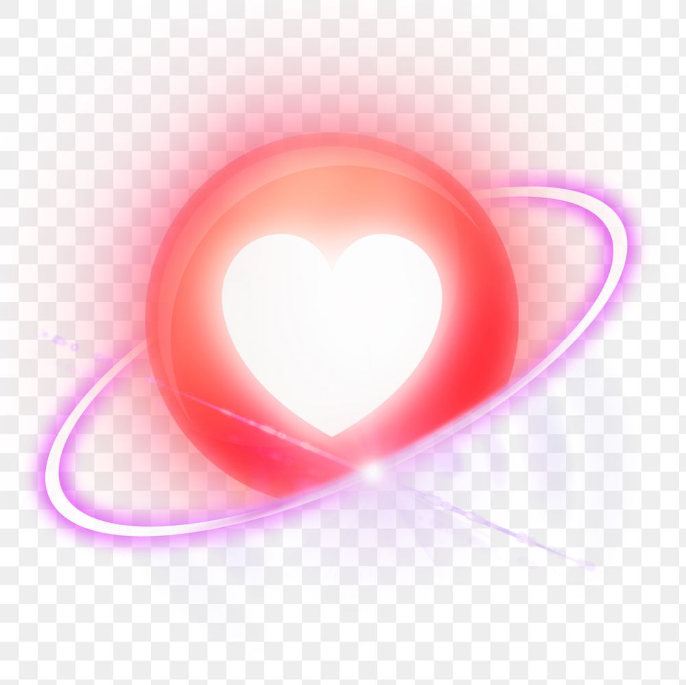 Heart reaction png, 3D emoji, technology graphic in transparent background