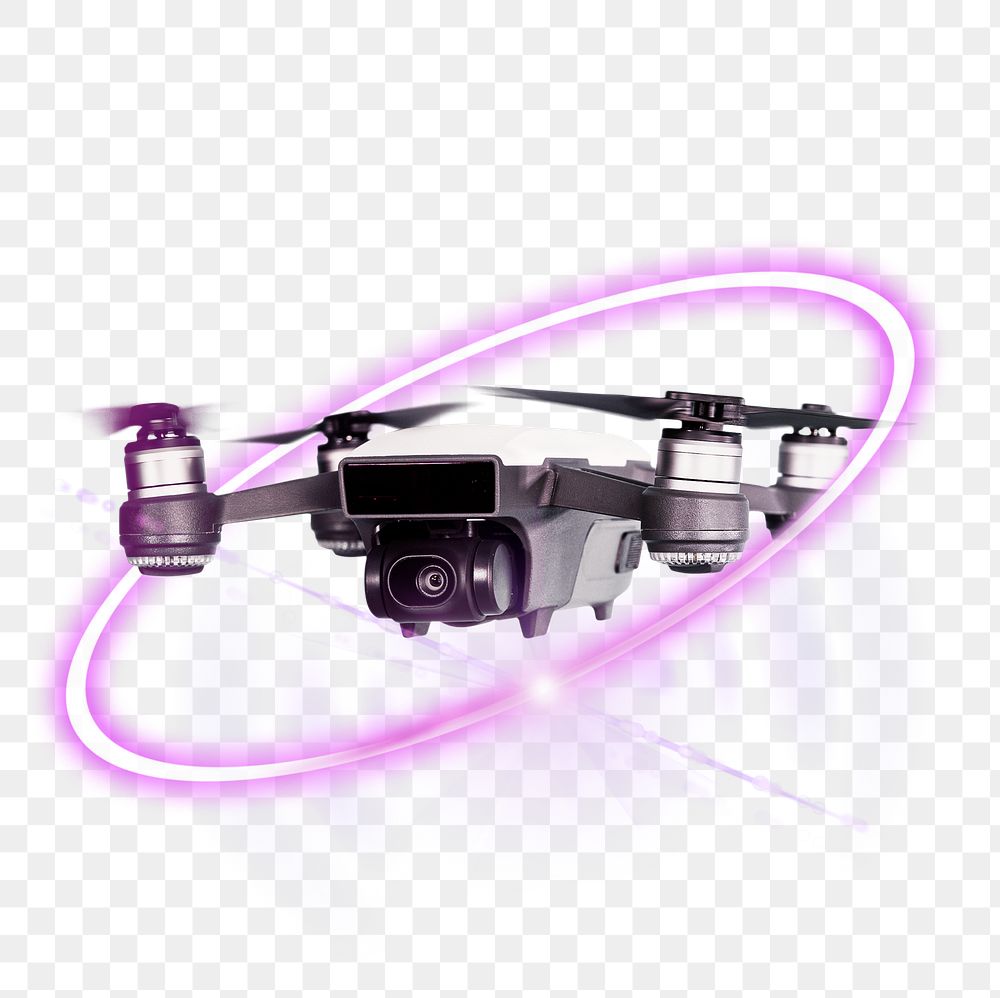Drone png, digital device technology sticker in transparent background
