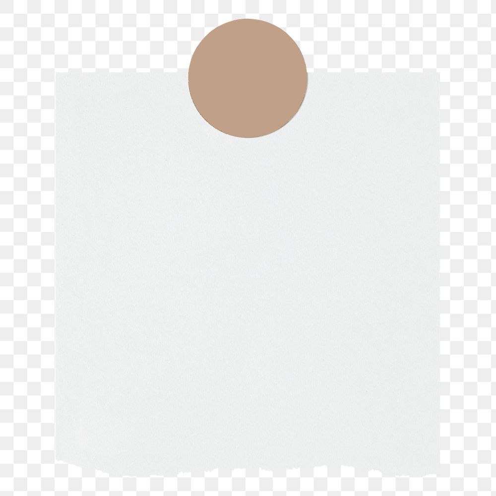 Notepaper png sticker, illustration, off white design