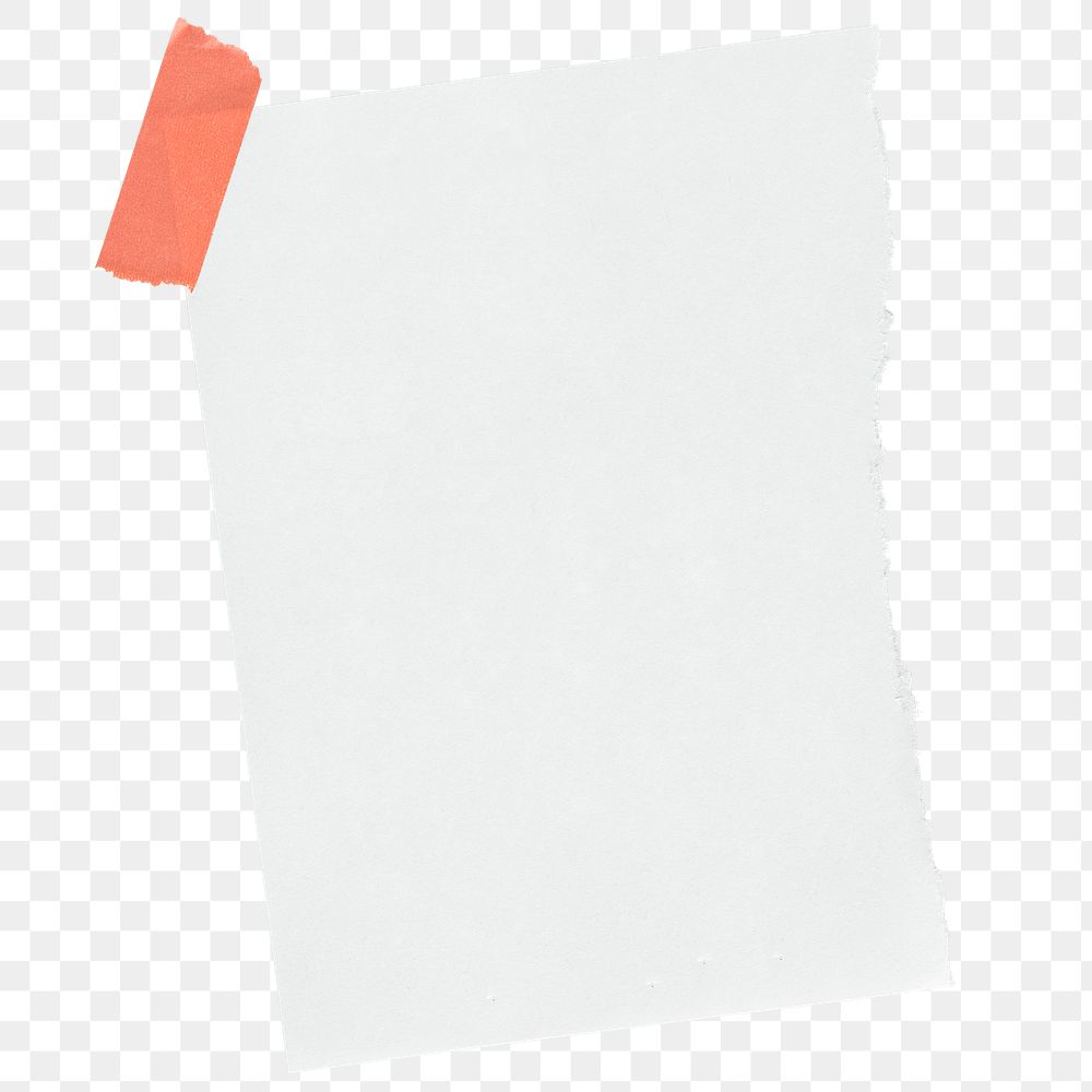 Notepaper png sticker, illustration, off white design