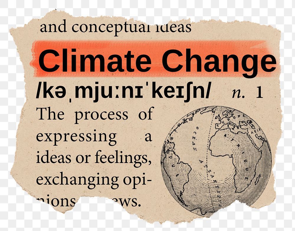 Change png dictionary word sticker, Ephemera typography, transparent background