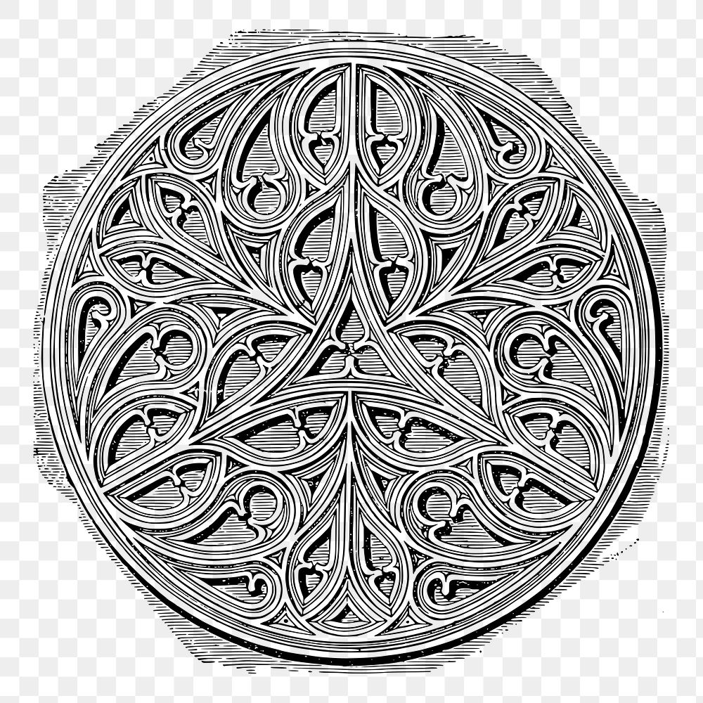 Celtic badge png sticker illustration, transparent background. Free public domain CC0 image.