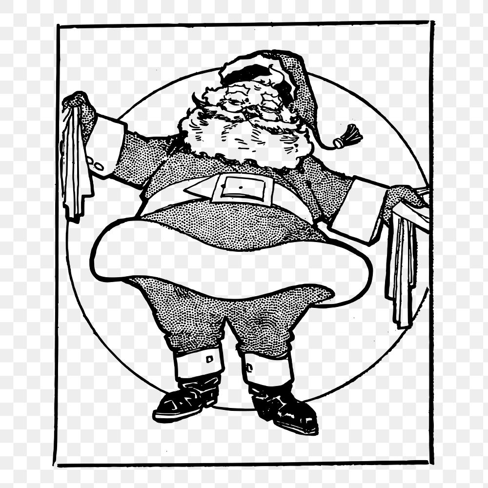 Santa Claus png sticker illustration, transparent background. Free public domain CC0 image.