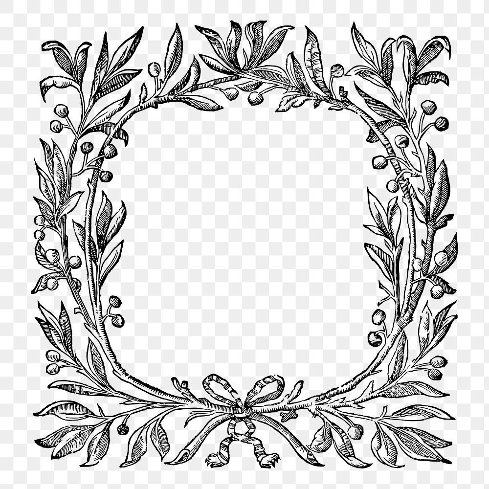 Antique frame png sticker illustration, transparent background. Free public domain CC0 image.