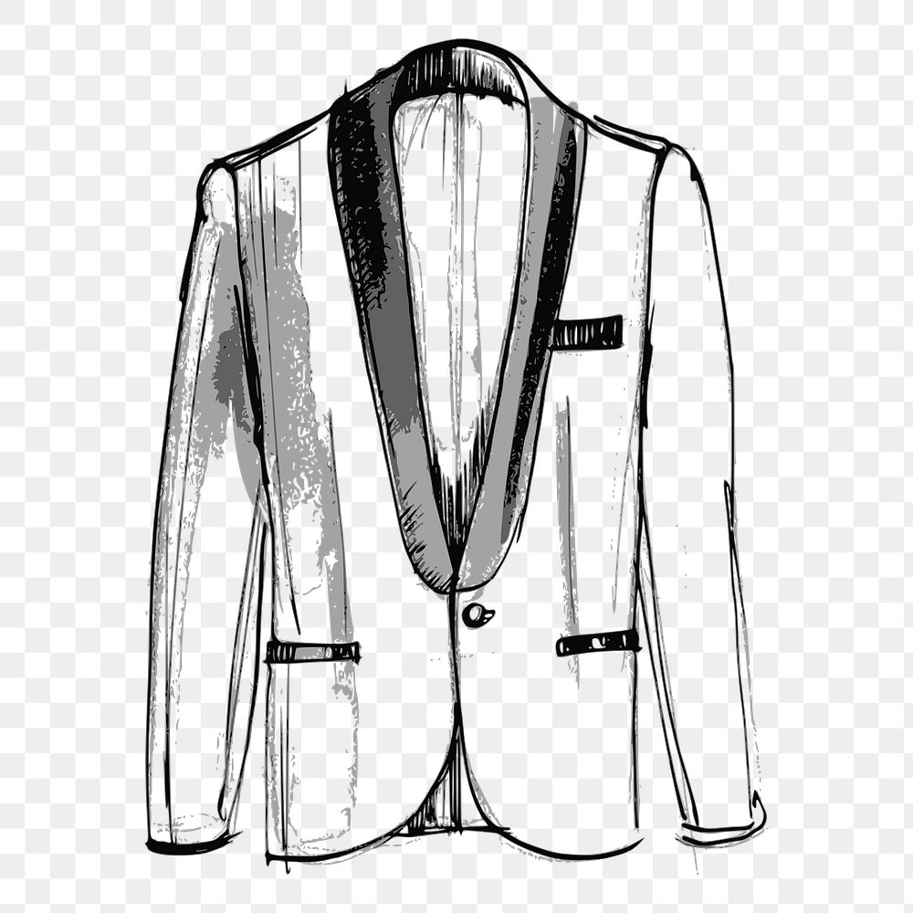 Formal suit png sticker illustration, transparent background. Free public domain CC0 image.