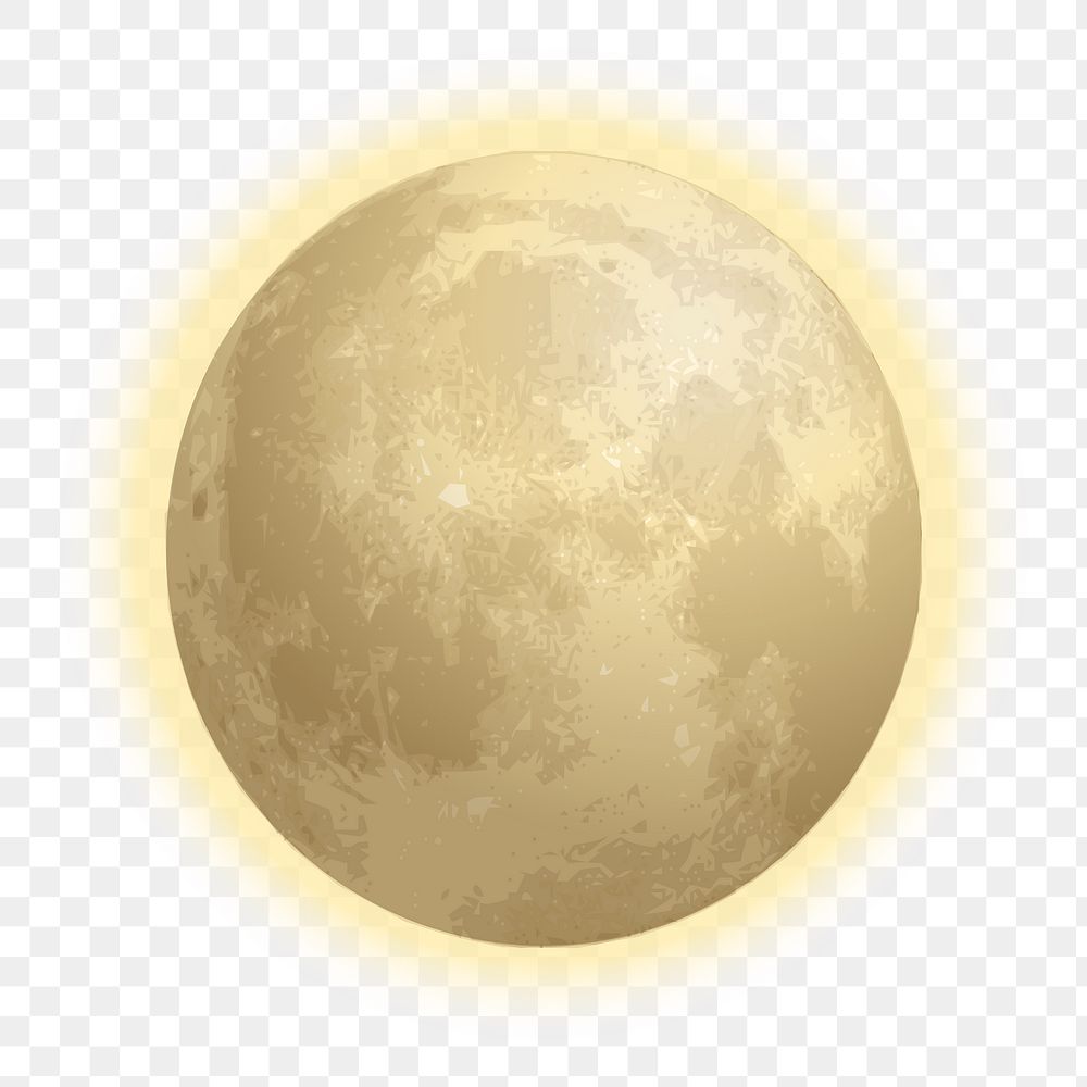 Moon png sticker, galaxy illustration, transparent background. Free public domain CC0 image
