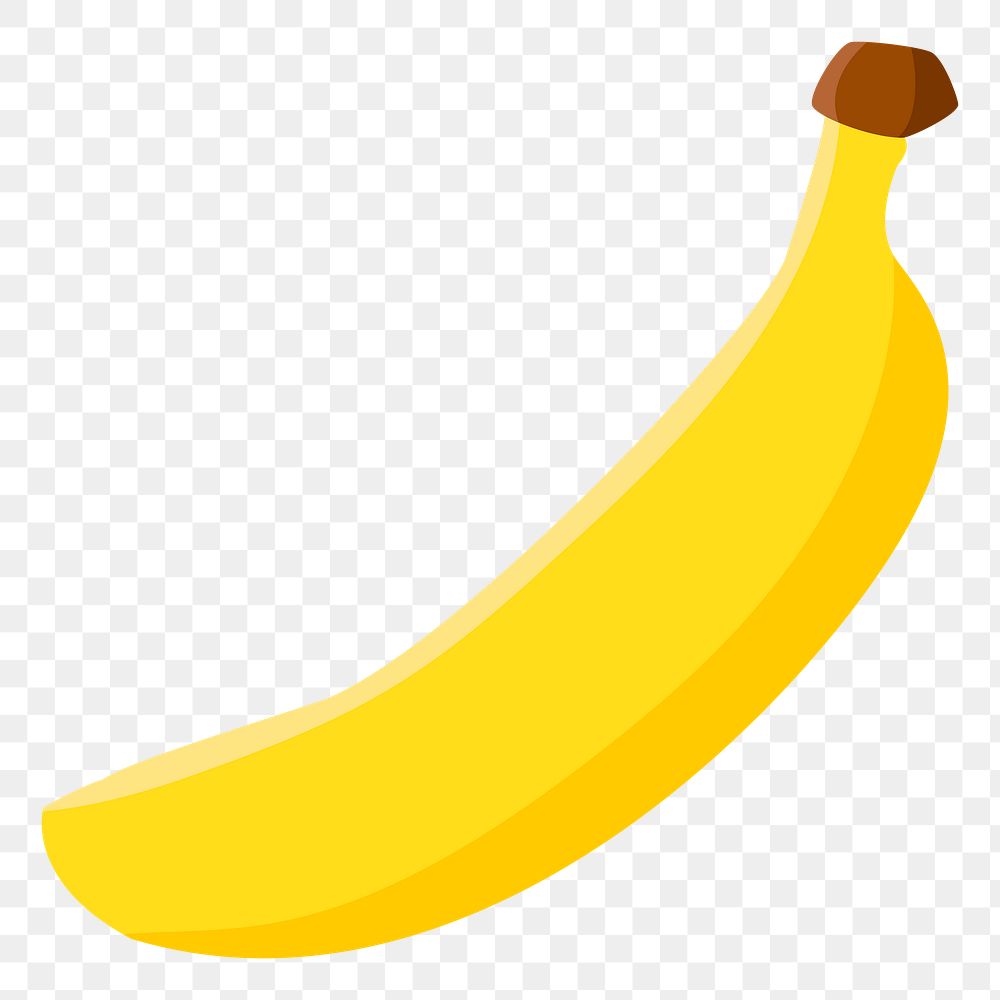 Banana png sticker, fruit illustration, transparent background. Free public domain CC0 image