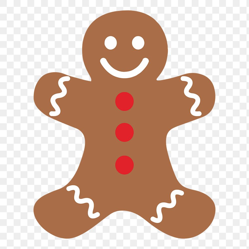 Gingerbread png sticker, food illustration, transparent background. Free public domain CC0 image
