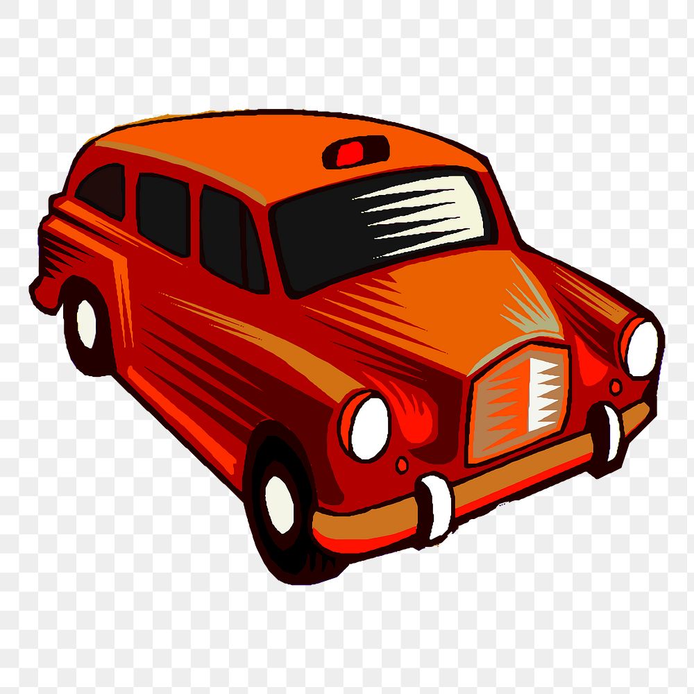 Classic car png sticker, vintage vehicle illustration, transparent background. Free public domain CC0 image