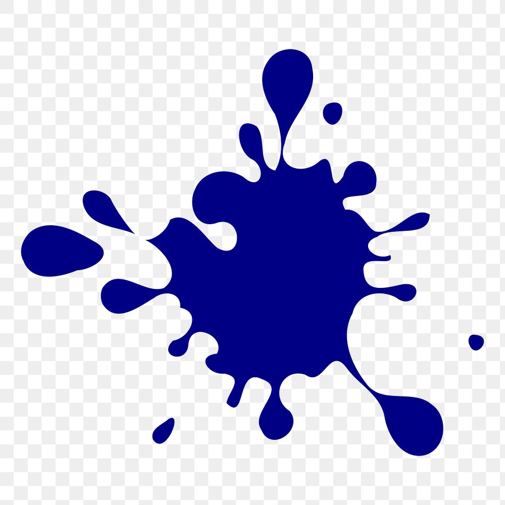 Ink splash png sticker illustration, transparent background. Free public domain CC0 image