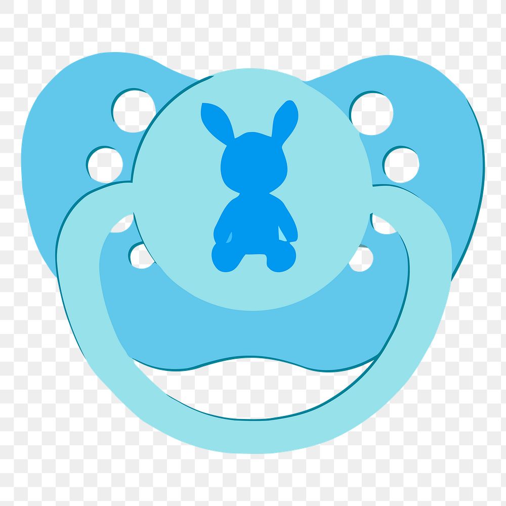 Baby pacifier png sticker, care equipment illustration, transparent background. Free public domain CC0 image
