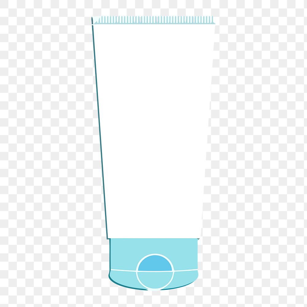 Cream bottle png sticker, care equipment illustration, transparent background. Free public domain CC0 image