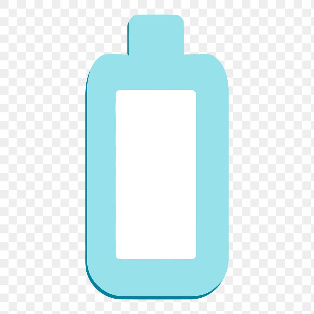 Baby wash bottle png sticker, care equipment illustration, transparent background. Free public domain CC0 image