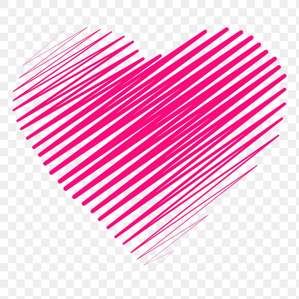 Pink heart png sticker, Valentine's celebration illustration, transparent background. Free public domain CC0 image