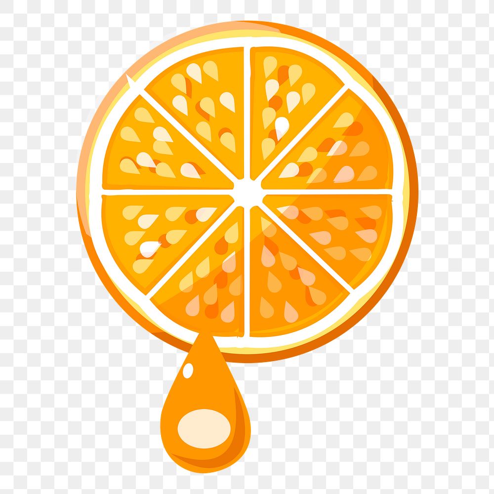 Orange png sticker illustration, transparent background. Free public domain CC0 image.