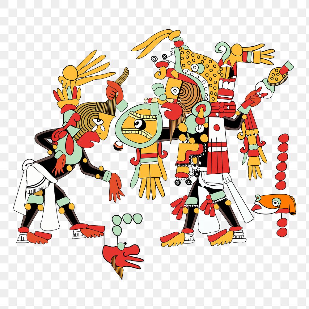 Mixtec culture png sticker, transparent background. Free public domain CC0 image