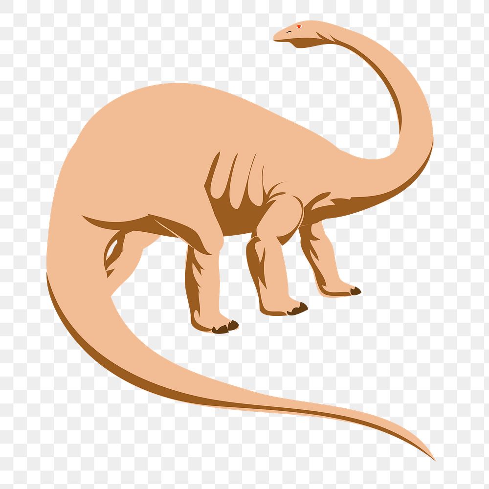 Dinosaur  png sticker, transparent background. Free public domain CC0 image.