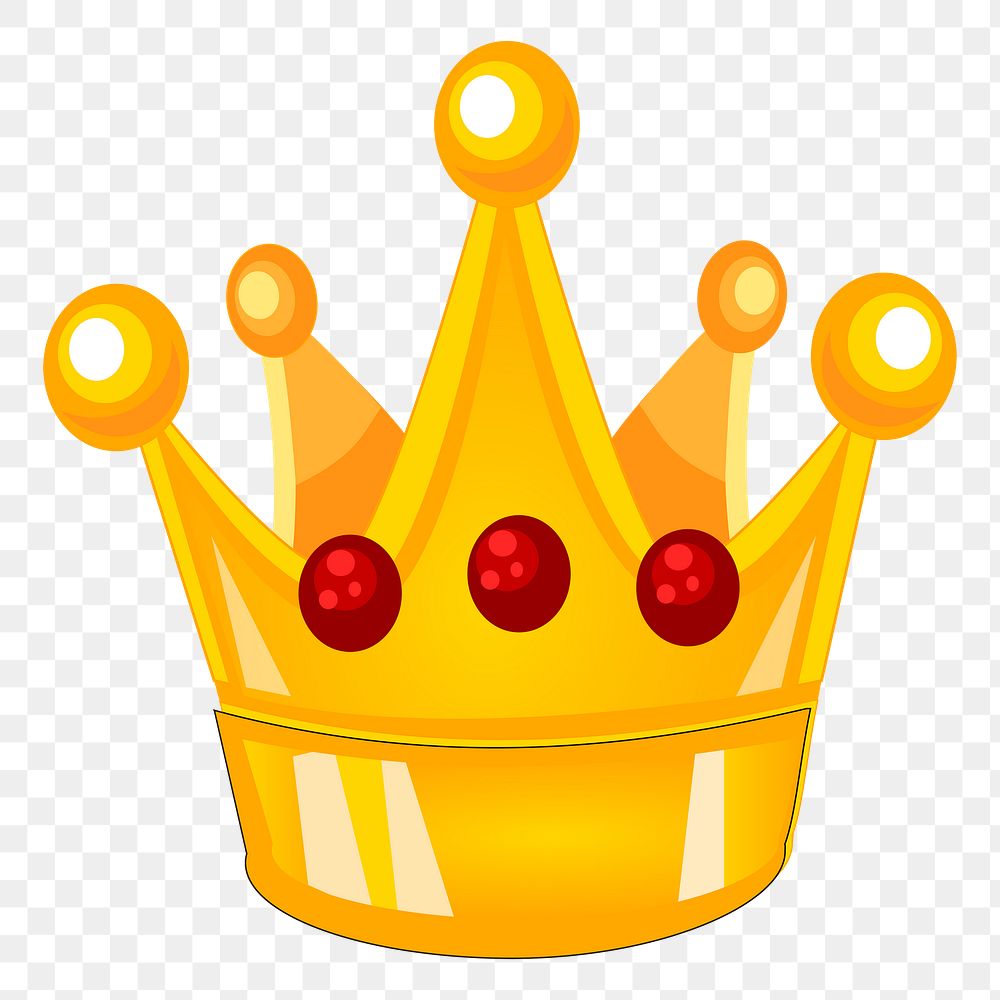 King crown png sticker, transparent background. Free public domain CC0 image.