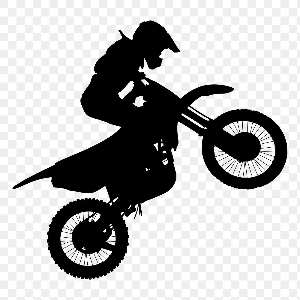 Motorbike rider png sticker, vehicle illustration, transparent background. Free public domain CC0 image