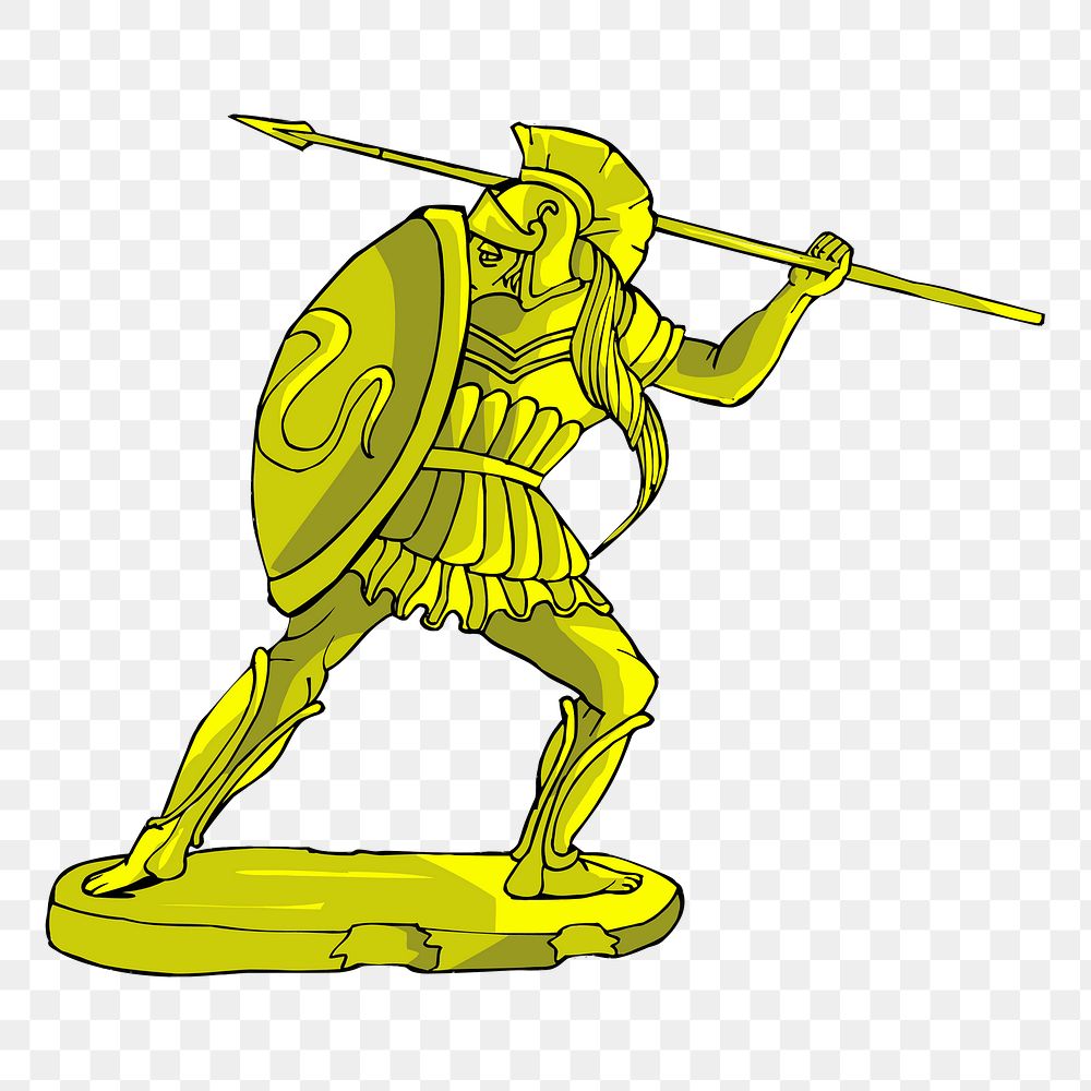 Roman knight png sticker, transparent background. Free public domain CC0 image