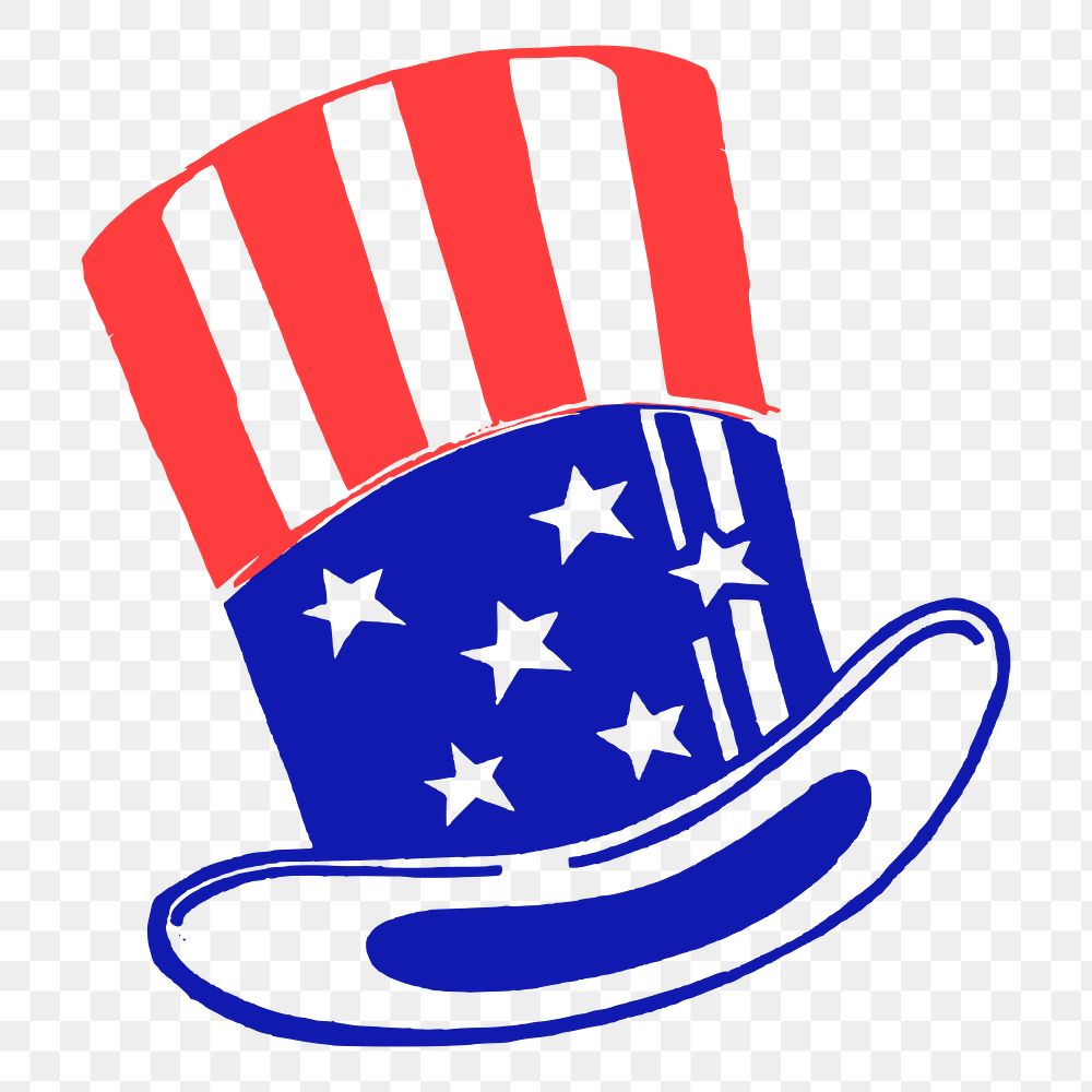 USA hat png sticker illustration, transparent background. Free public domain CC0 image.