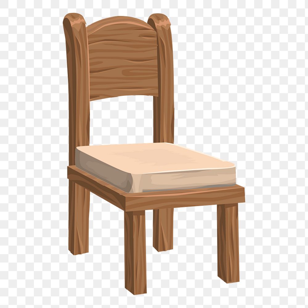 Chair png sticker illustration, transparent background. Free public domain CC0 image.