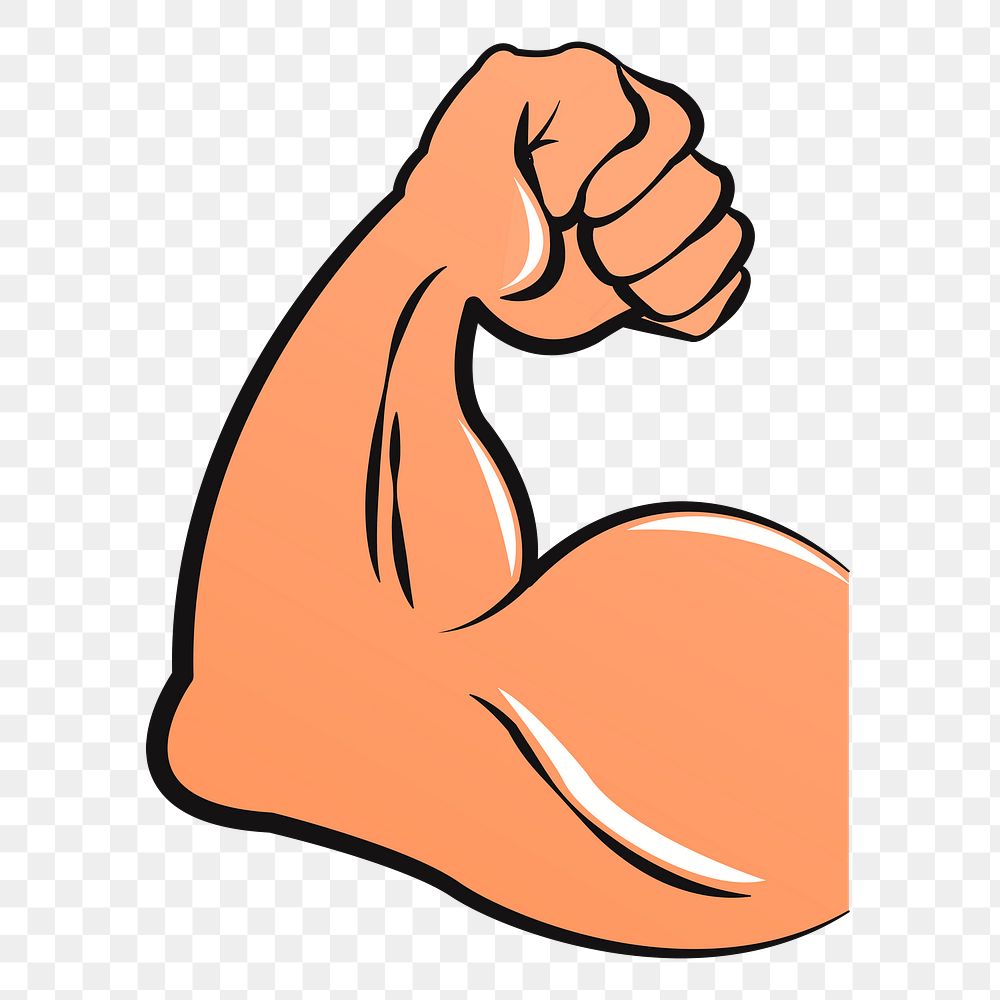muscular arm cartoon