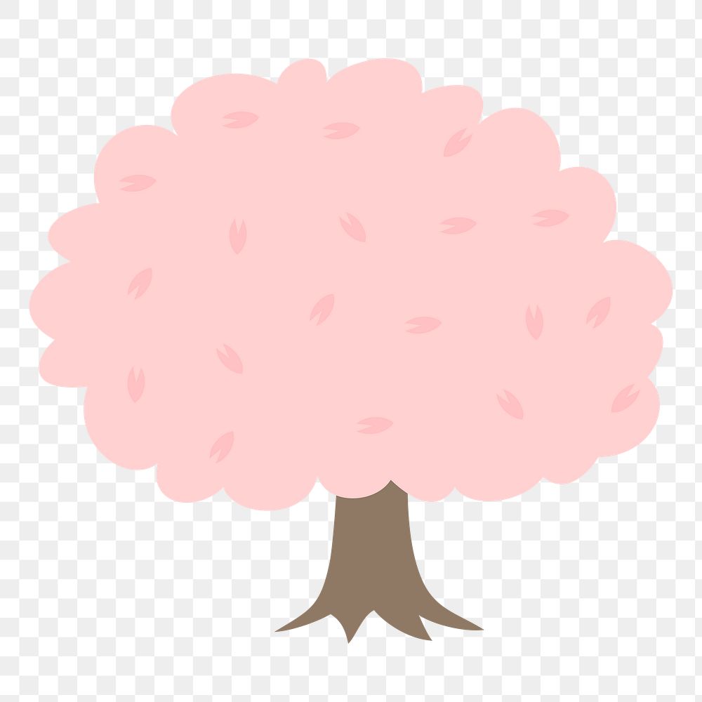 Cherry blossom png tree sticker, transparent background. Free public domain CC0 image