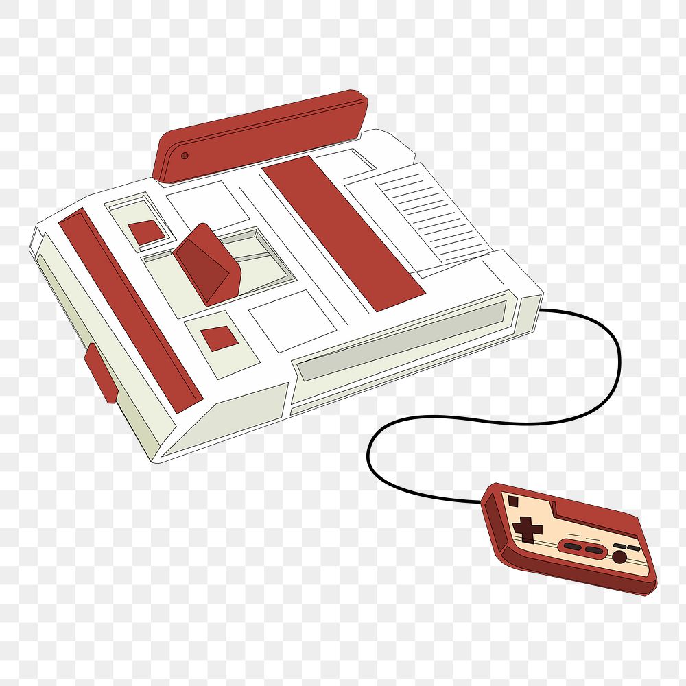 Retro video game png sticker illustration, transparent background. Free public domain CC0 image.