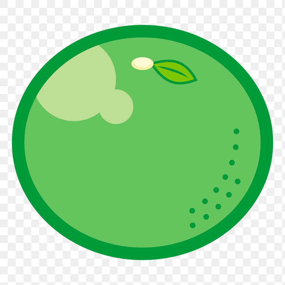 Lime png sticker fruit illustration, transparent background. Free public domain CC0 image.